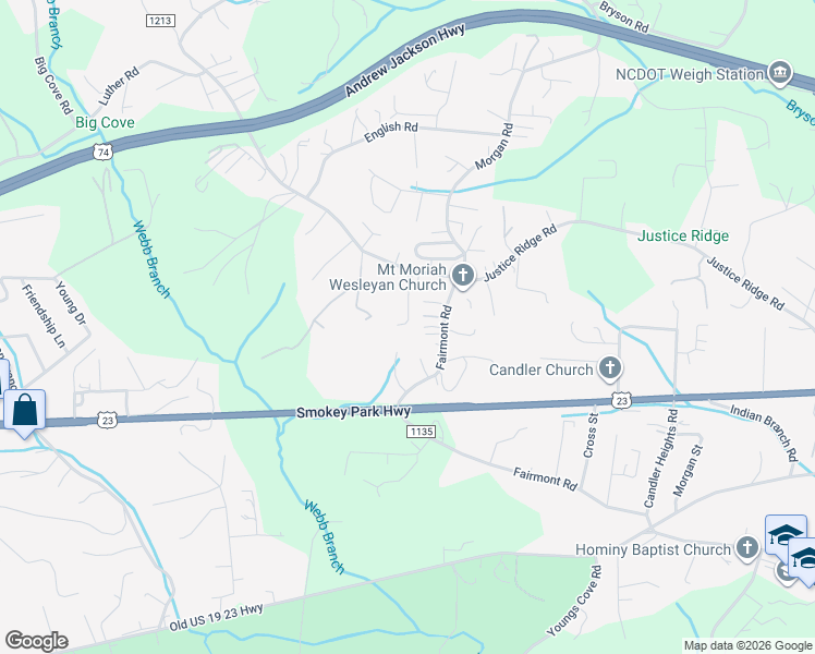 map of restaurants, bars, coffee shops, grocery stores, and more near 21 Western Haze Trail in Candler