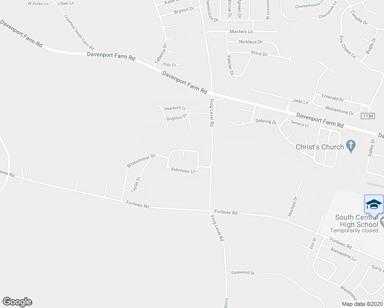 map of restaurants, bars, coffee shops, grocery stores, and more near 1229 Ashmoor Lane in Winterville
