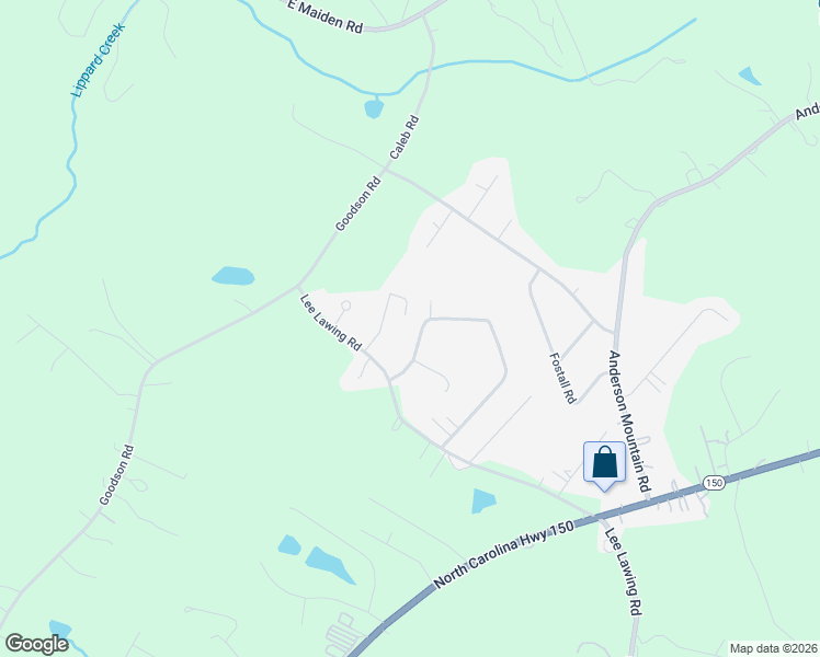 map of restaurants, bars, coffee shops, grocery stores, and more near 3930 English Oak Drive in Lincolnton