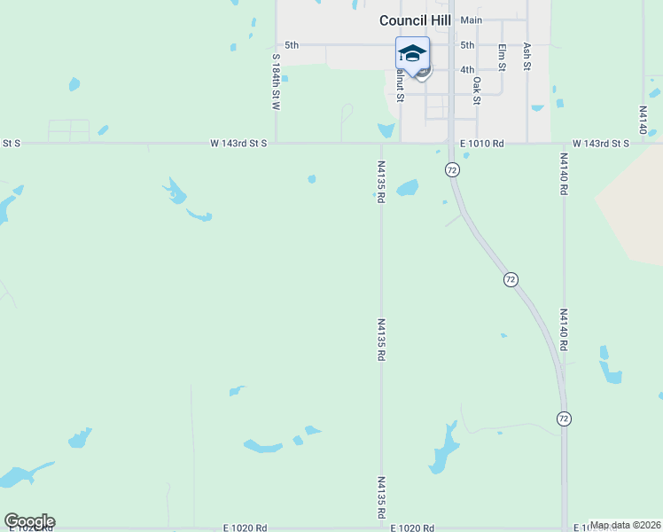 map of restaurants, bars, coffee shops, grocery stores, and more near in Council Hill