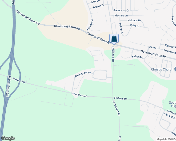 map of restaurants, bars, coffee shops, grocery stores, and more near 1008 Bristolmoor Drive in Winterville