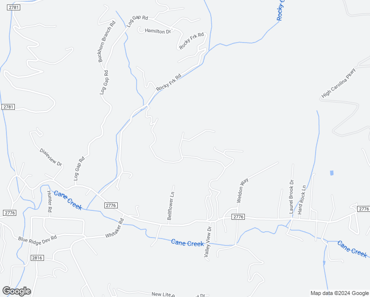 map of restaurants, bars, coffee shops, grocery stores, and more near 113 Guffey Mountain Road in Fairview