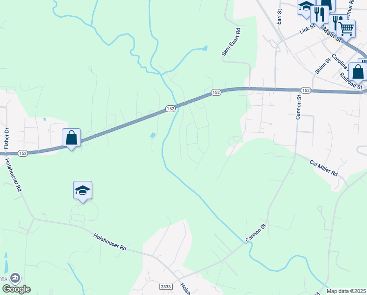 map of restaurants, bars, coffee shops, grocery stores, and more near 320 Silver Oak Circle in Rockwell
