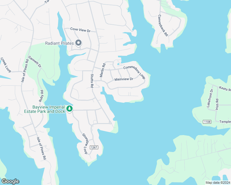 map of restaurants, bars, coffee shops, grocery stores, and more near 108 Surfside Road in Mooresville