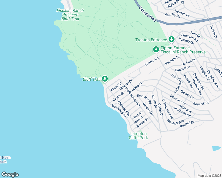 map of restaurants, bars, coffee shops, grocery stores, and more near 2620 Windsor Boulevard in Cambria