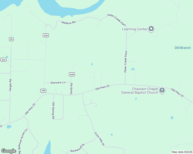 map of restaurants, bars, coffee shops, grocery stores, and more near 50 Linda Lane in Tumbling Shoals