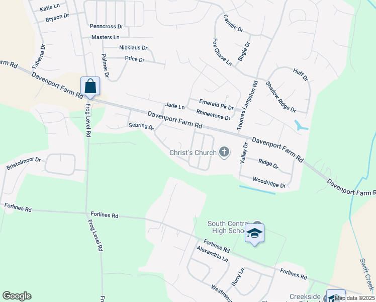 map of restaurants, bars, coffee shops, grocery stores, and more near 2320 Saddleback Drive in Winterville