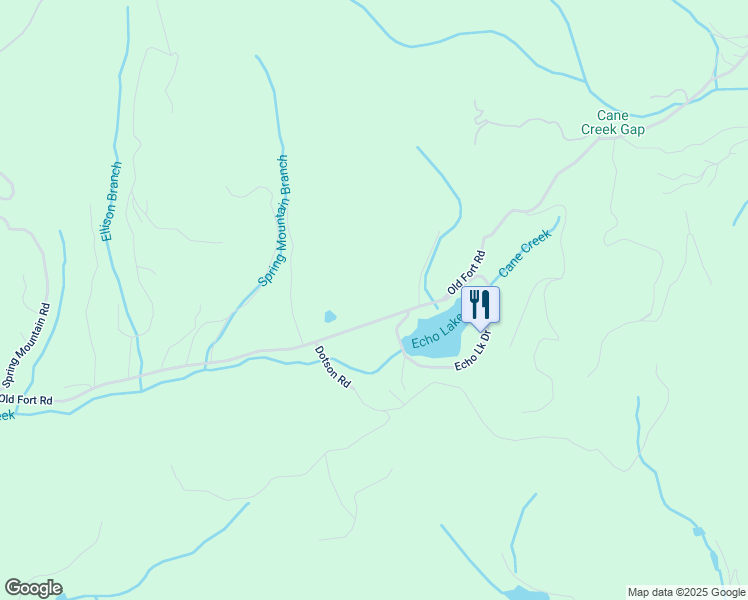 map of restaurants, bars, coffee shops, grocery stores, and more near 1374 Old Fort Road in Fairview