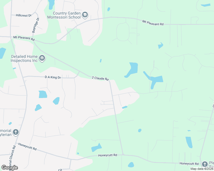 map of restaurants, bars, coffee shops, grocery stores, and more near 792 2 Claude Road in Johnston County