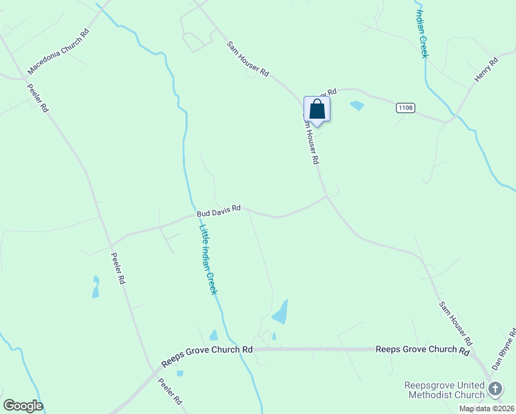 map of restaurants, bars, coffee shops, grocery stores, and more near Bud Davis Road in Vale