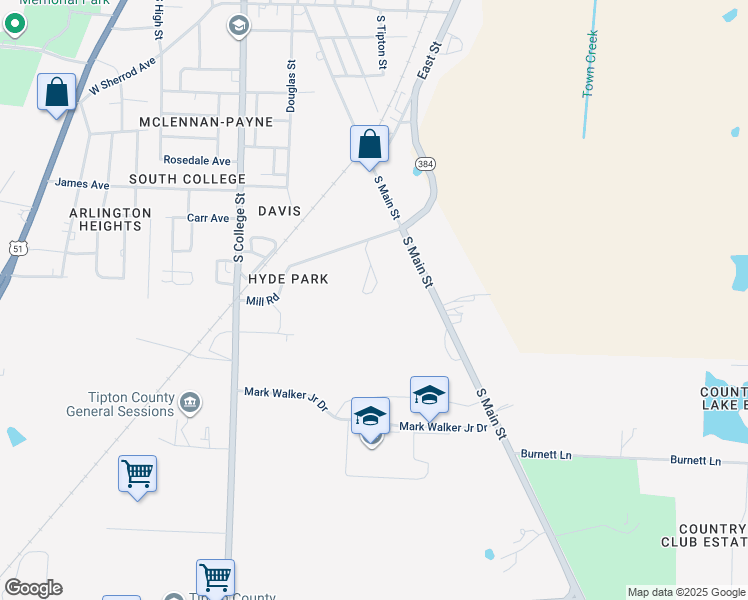 map of restaurants, bars, coffee shops, grocery stores, and more near 120 Tuxedo Drive in Covington