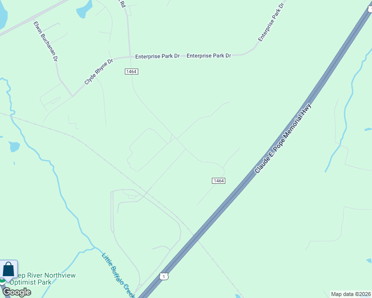 map of restaurants, bars, coffee shops, grocery stores, and more near 5505 Oak Park Road in Sanford