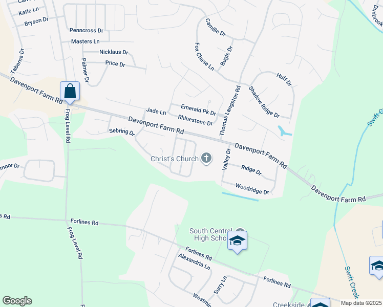 map of restaurants, bars, coffee shops, grocery stores, and more near 2529 Saddleback Drive in Winterville