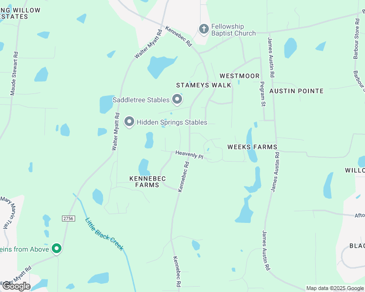 map of restaurants, bars, coffee shops, grocery stores, and more near 8824 Buckshot Lane in Wake County