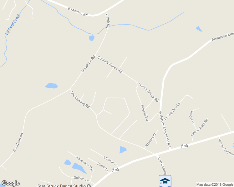 map of restaurants, bars, coffee shops, grocery stores, and more near 3872 English Oak Drive in Lincolnton