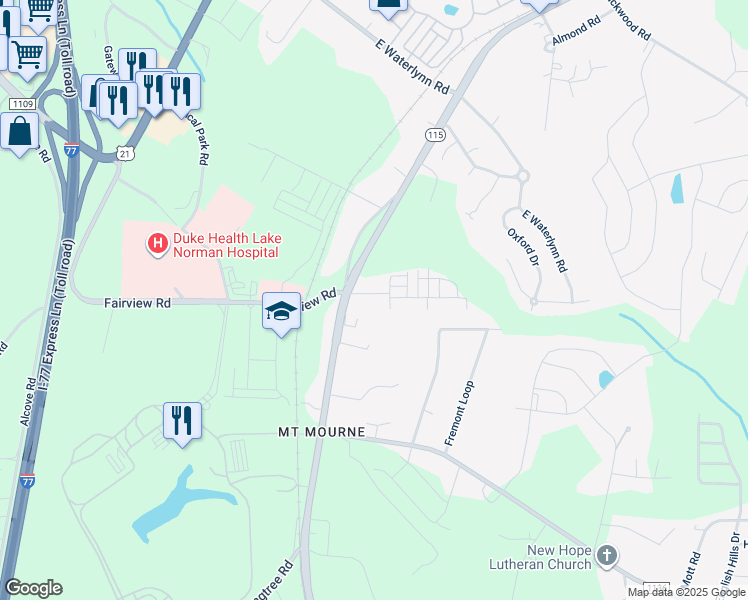 map of restaurants, bars, coffee shops, grocery stores, and more near in Mooresville