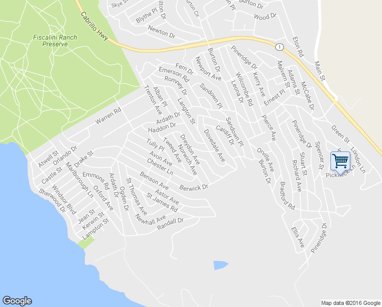 map of restaurants, bars, coffee shops, grocery stores, and more near 1865 Dreydon Avenue in Cambria