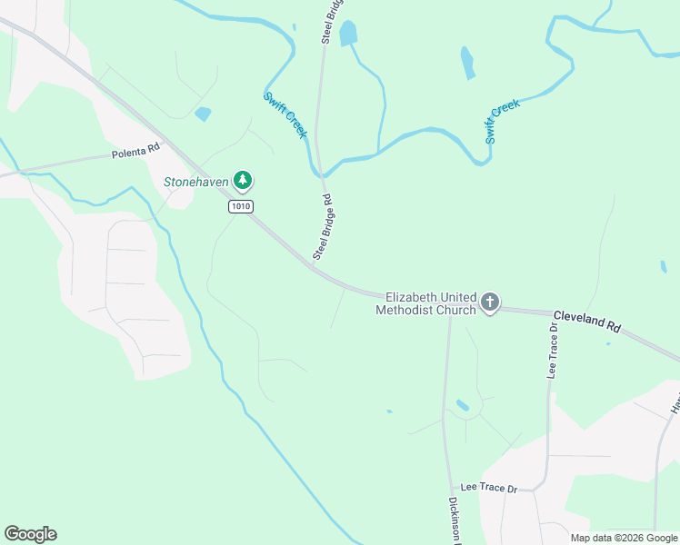 map of restaurants, bars, coffee shops, grocery stores, and more near 4720 Cleveland Road in Smithfield