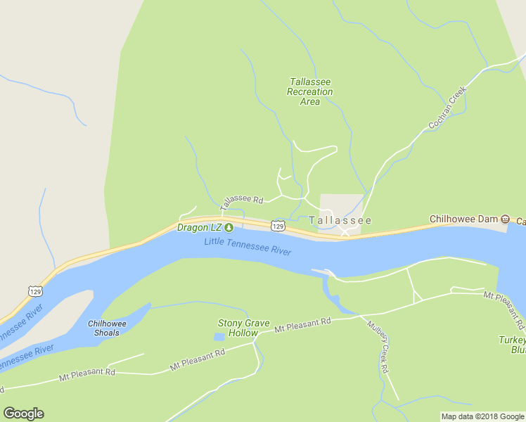 map of restaurants, bars, coffee shops, grocery stores, and more near 5828 Tallassee Road in Tallassee