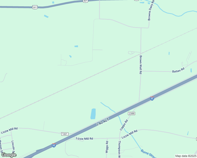 map of restaurants, bars, coffee shops, grocery stores, and more near Condary Road in Johnston County