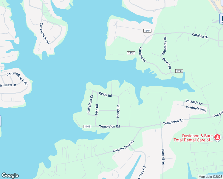 map of restaurants, bars, coffee shops, grocery stores, and more near Kelly Point Lane in Mooresville