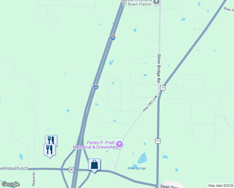map of restaurants, bars, coffee shops, grocery stores, and more near 613 Stone Mountain Circle in Alma