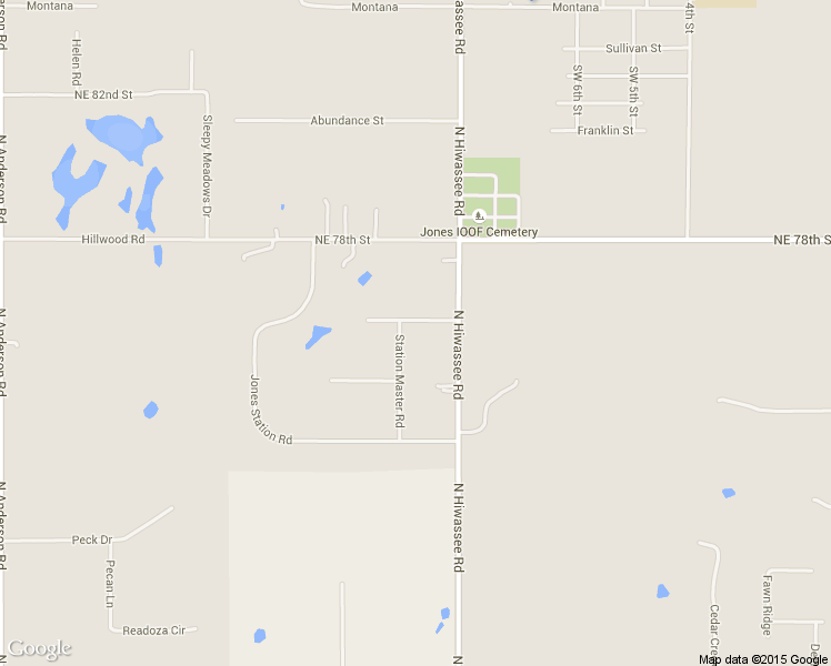 map of restaurants, bars, coffee shops, grocery stores, and more near 7524 Station Master Road in Jones