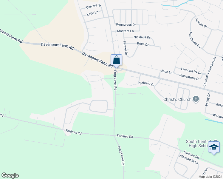map of restaurants, bars, coffee shops, grocery stores, and more near 3904 Frog Level Road in Winterville