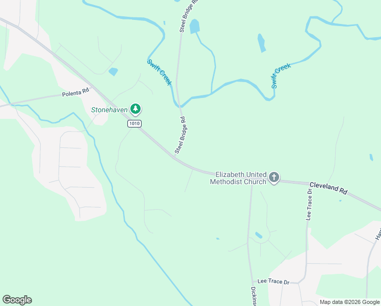 map of restaurants, bars, coffee shops, grocery stores, and more near 4720 Cleveland Road in Smithfield