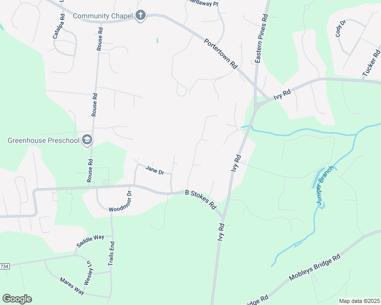 map of restaurants, bars, coffee shops, grocery stores, and more near 1274 Windsong Drive in Greenville