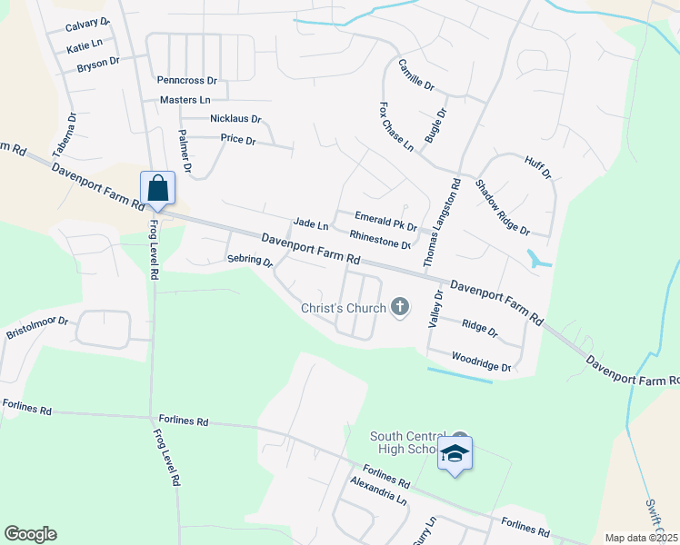 map of restaurants, bars, coffee shops, grocery stores, and more near 700 Seneca Court in Winterville