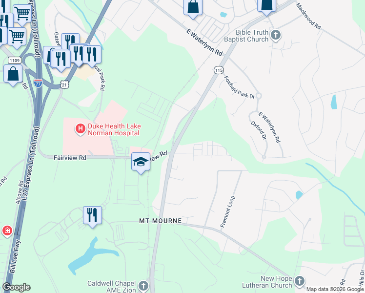 map of restaurants, bars, coffee shops, grocery stores, and more near in Mooresville