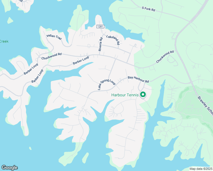 map of restaurants, bars, coffee shops, grocery stores, and more near Lake Spring Loop in Lake Norman of Iredell