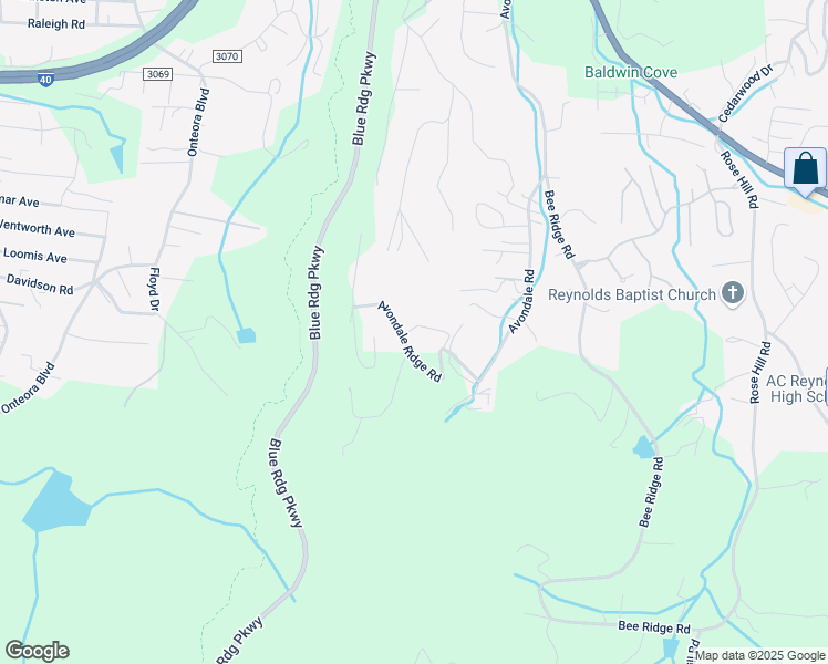 map of restaurants, bars, coffee shops, grocery stores, and more near 26 Rainbow Hill Drive in Asheville