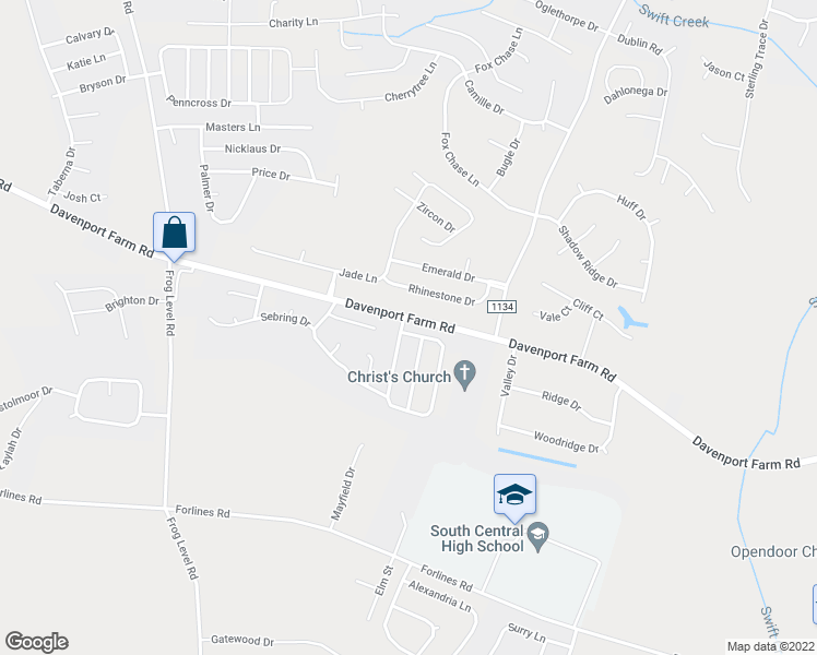 map of restaurants, bars, coffee shops, grocery stores, and more near 2608 Saddleback Drive in Winterville
