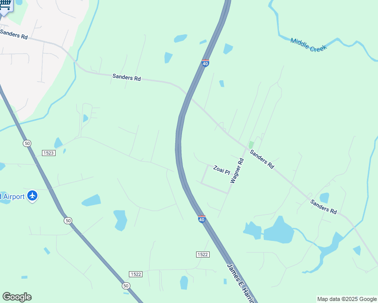 map of restaurants, bars, coffee shops, grocery stores, and more near 273 Zoai Place in Johnston County