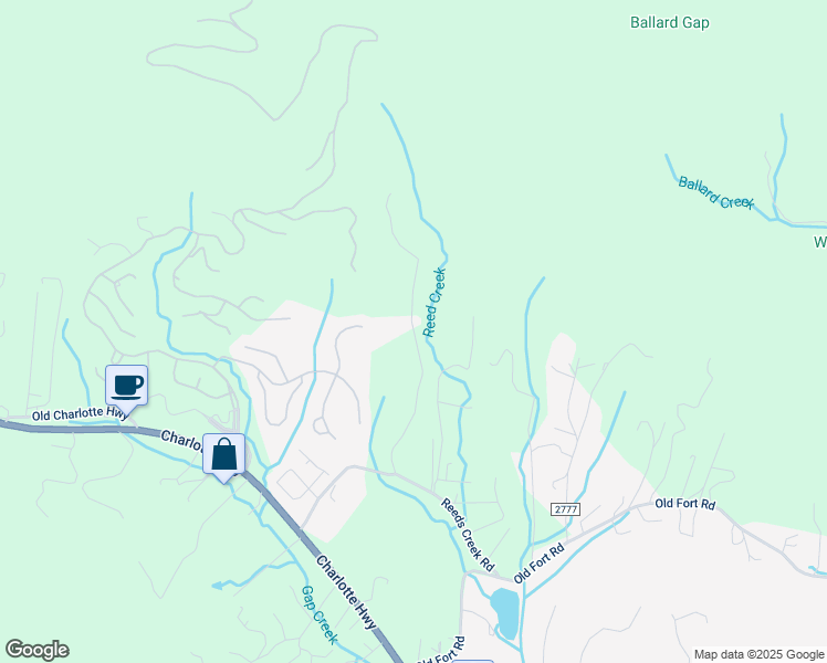 map of restaurants, bars, coffee shops, grocery stores, and more near Chinquapin Trail in Buncombe County