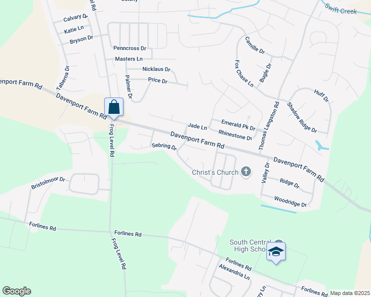 map of restaurants, bars, coffee shops, grocery stores, and more near 749 Seneca Court in Winterville
