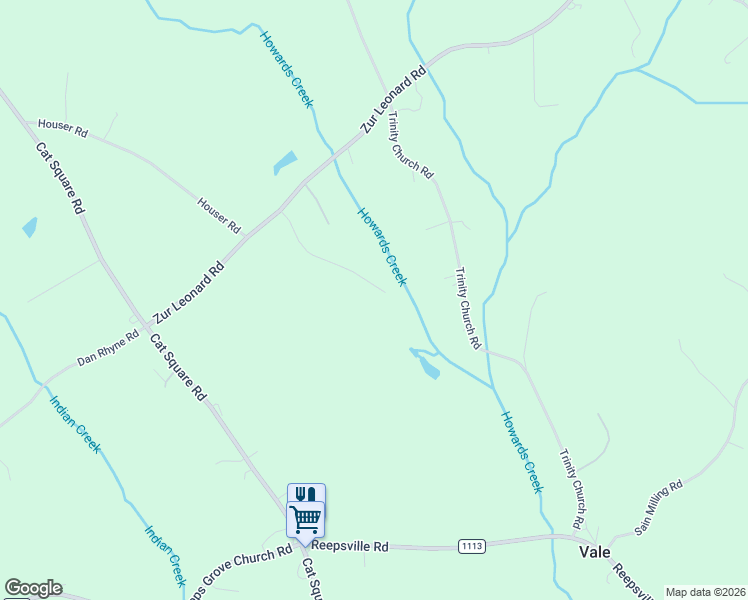 map of restaurants, bars, coffee shops, grocery stores, and more near 3219 Appletree Court in Vale