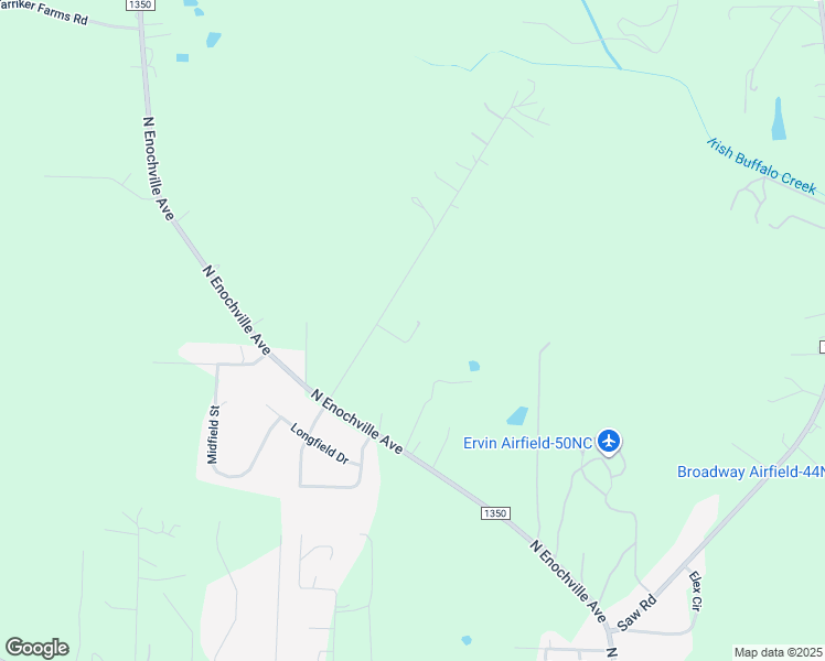 map of restaurants, bars, coffee shops, grocery stores, and more near 305 Campbell Road in China Grove