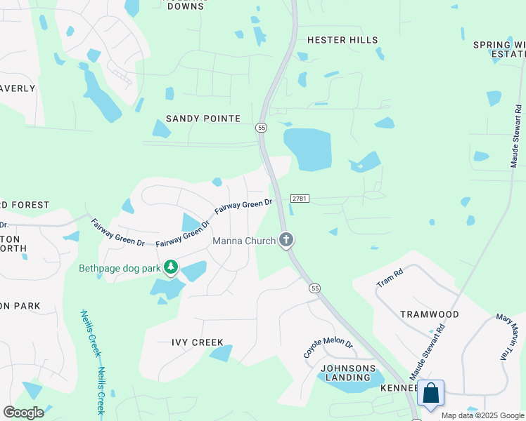 map of restaurants, bars, coffee shops, grocery stores, and more near 2513 Friars Head Court in Wake County