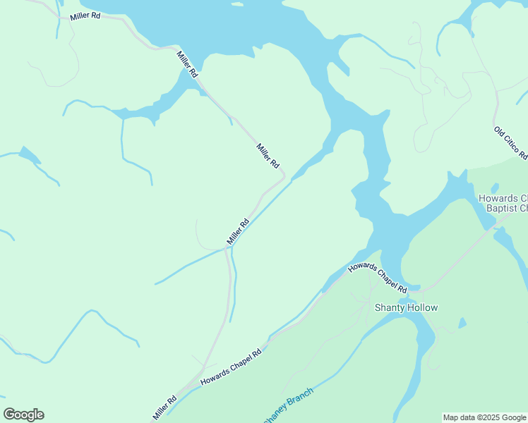 map of restaurants, bars, coffee shops, grocery stores, and more near 411 Miller Road in Vonore
