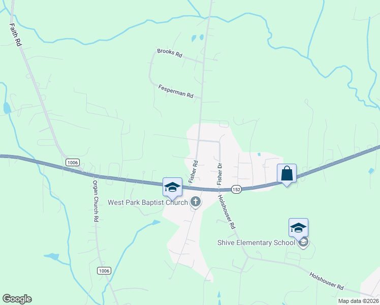 map of restaurants, bars, coffee shops, grocery stores, and more near 9325 Fisher Road in Rockwell