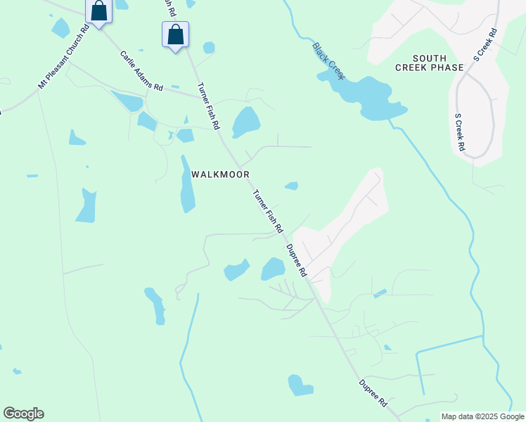 map of restaurants, bars, coffee shops, grocery stores, and more near 7420 Turner Fish Road in Wake County