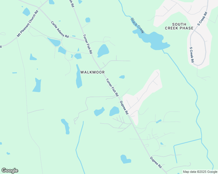 map of restaurants, bars, coffee shops, grocery stores, and more near 7420 Turner Fish Road in Wake County