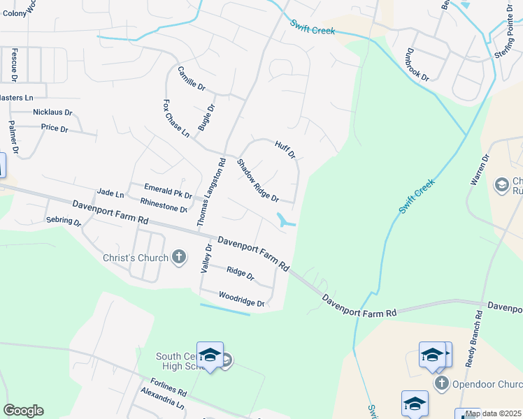 map of restaurants, bars, coffee shops, grocery stores, and more near 552 Cliff Court in Winterville