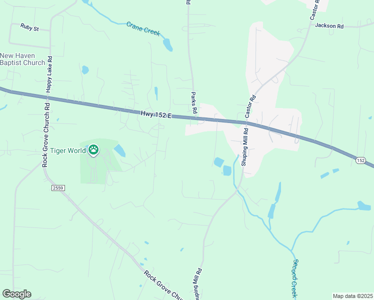 map of restaurants, bars, coffee shops, grocery stores, and more near 4675 North Carolina 152 in Rockwell