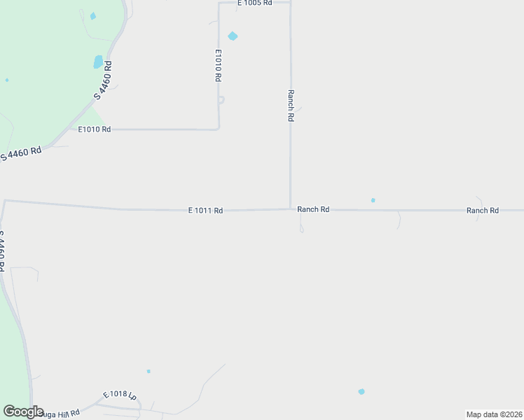 map of restaurants, bars, coffee shops, grocery stores, and more near 446489 East 1009 Road in Gore