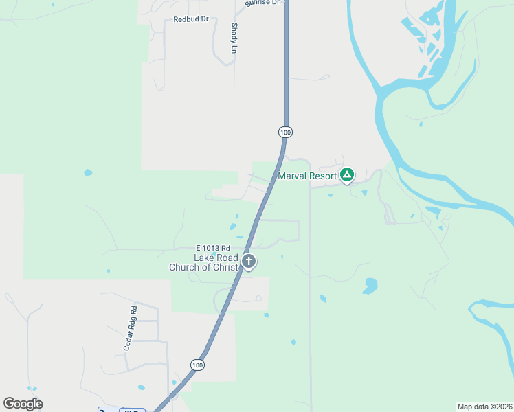 map of restaurants, bars, coffee shops, grocery stores, and more near Oklahoma 100 in Gore
