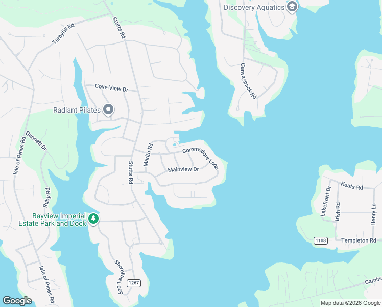 map of restaurants, bars, coffee shops, grocery stores, and more near 168 Commodore Loop in Mooresville